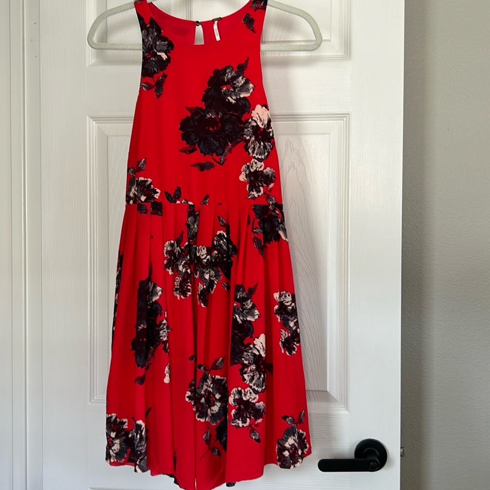 Like new! Free people floral tank dress